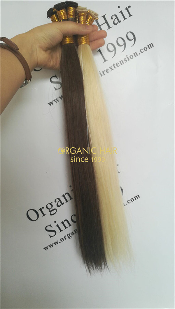 Wholesale cheap human remy hand tied weft X39